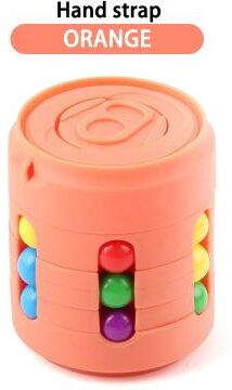 Multisell Products Hub Stress Reliever Fidget Spinner, Magic Colorful Beans, Decompression Tool For Children And Adults orange