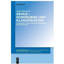 Genus - Kongruenz und Klassifikation, Fachbücher von Anja Binanzer