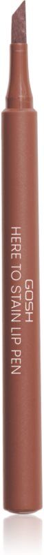 GOSH COPENHAGEN Here To Stain Lip Pen lip marker pen with long-lasting effect shade 006 Coffee Stain 1 ml