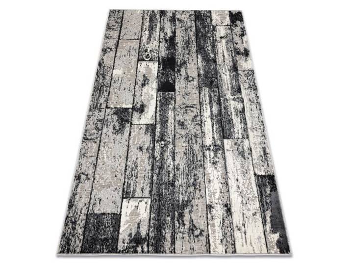 Tapis - LISBOA - planche parquet - rectangle - gris - 120x170 cm