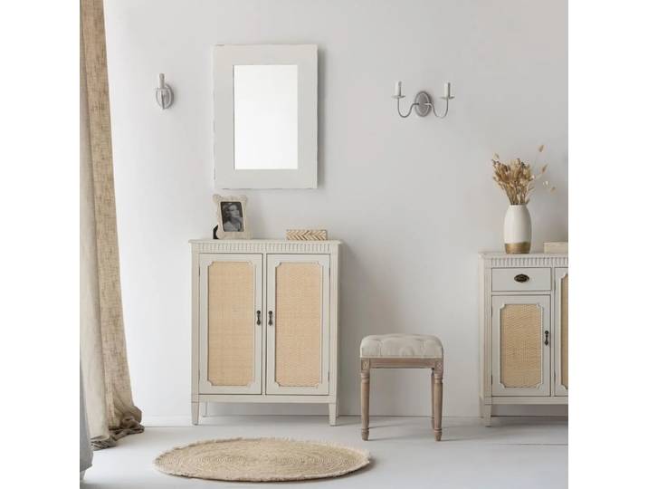 Console en bois blanc 78x36x95h
