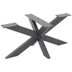 ML-Design Tischgestell Spider 98x58x43 cm Anthrazit, Kreuzgestell X-Design, stabile Tischbeine aus Stahl, DIY Couchtisch im modernen Industriedesign