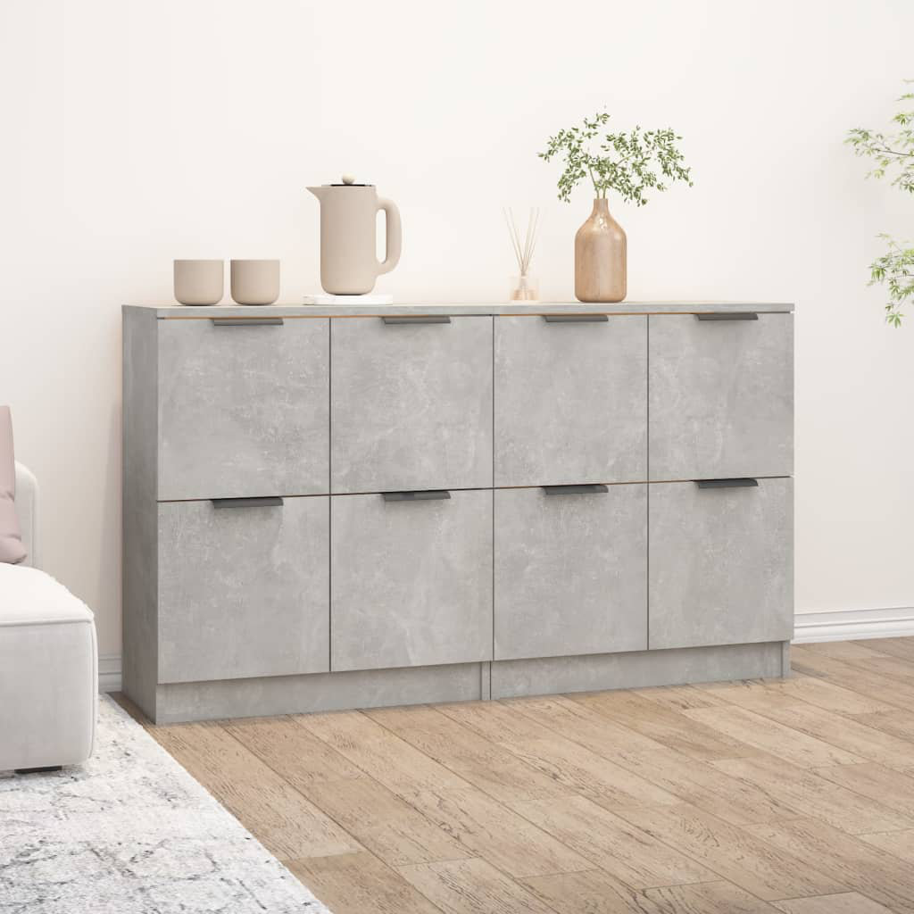 17 Stories Jarielle 120 cm W Sideboard Grey 70cm H X 120cm W X 30cm D