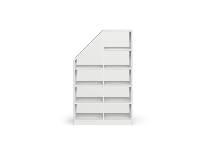 Dachschrägenmöbel Premium Dekore Weiß­grau