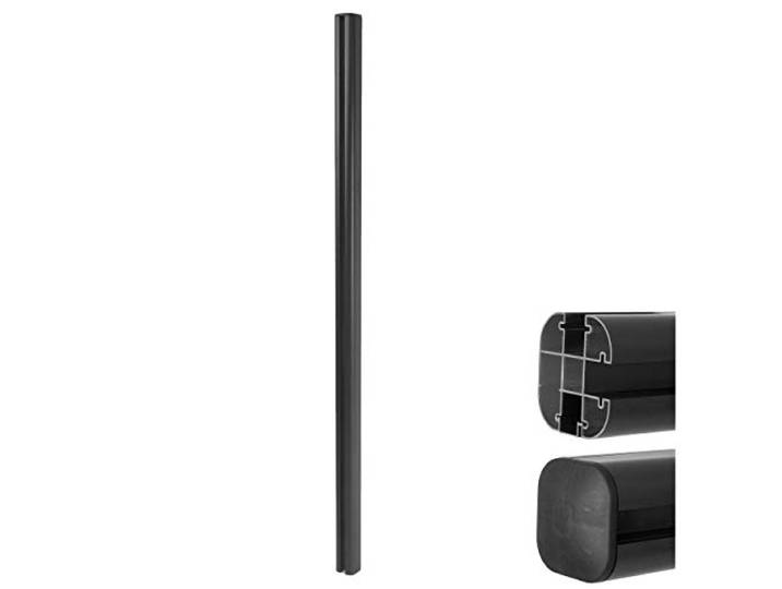 Mendler Alu-Pfosten Sarthe-WPC-Zaun - 240cm, anthrazit