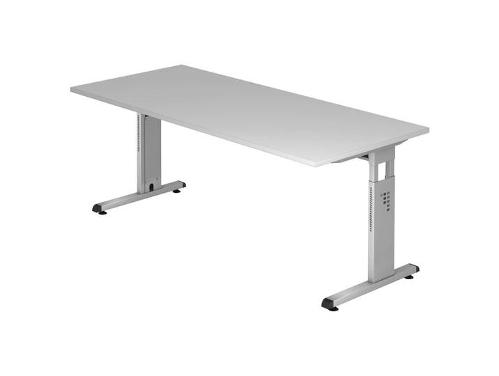 MEGA 19 S Schreibtisch 180 x 80 höhenverstellbar Grau/Silber