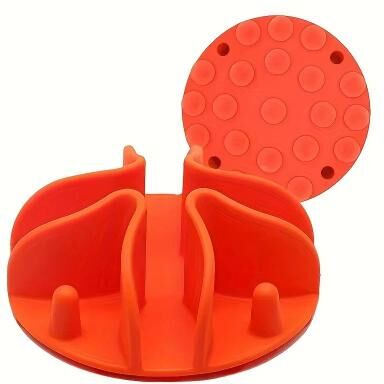 Uplift Treasures Soft Silicone Slow Feeder Dog Bowl Insert orange m