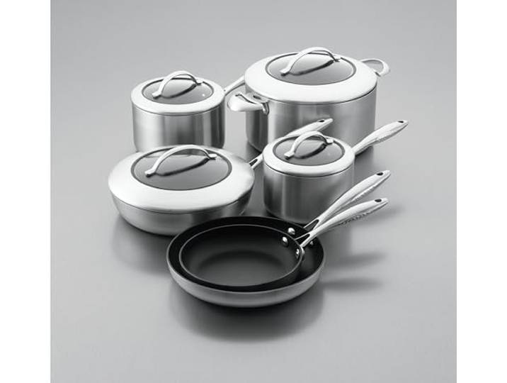 Scanpan CTX 10-teiliges Kochgeschirr-Set 5-schichtige Konstruktion Langlebige Antihaftbeschichtung Für alle Herdarten inkl. Induktion Ofenfest