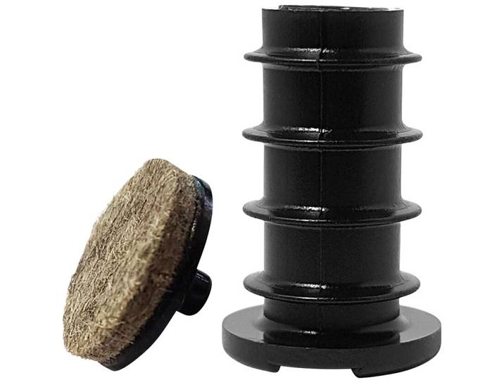 Möbelgleiter PLUG schwarz Wollfilz