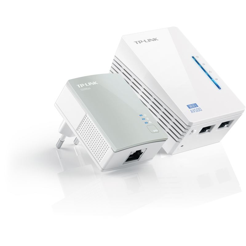 TP-Link Powerline AV500 WLAN Extender Starter Kit 300 MBit/s 2x LAN 10/100/WLAN 300 MBit/s 2er Pack weiss