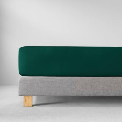 Bettlaken ESTELLA "Feinjersey", blau (blautanne), L:200cm, Jersey, Obermaterial: 100% Baumwolle, Bettlaken, Bettlaken, Rundumgummi