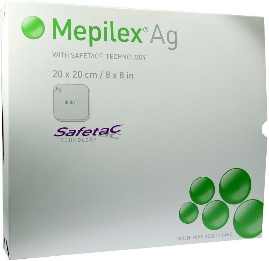 Mepilex Ag Verband 20x20cm steril 5stk