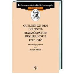 Quellen zu d.dtsch.-französ.Bez.1919, Sachbücher von Ralph Erbar