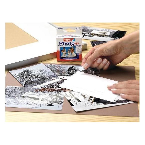 tesa Foto Klebepads, selbstklebend, 250 Fotoecken (56617-00001-00)
