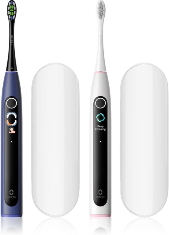 Oclean X Lite Set Duo pack brosse à dents sonique PACK DUO avec trousse de voyage Dark Blue+Grey