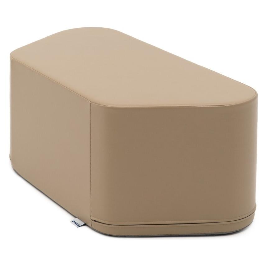 Iglu Hexagon Bench Softbaustein Grey Beige - weiche Sitzbank für Spielzimmer und Kindergarten (76270994)