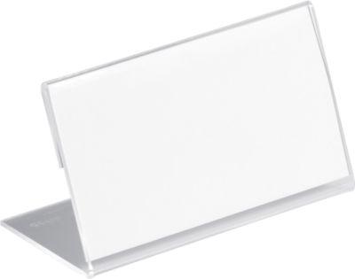 Acryl-Tischnamensschild, L-Form, 52x100 mm,10 St.