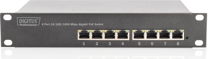 Digitus Switch Switch 8-Port 10" 80 W Gigabit Ethernet PoE