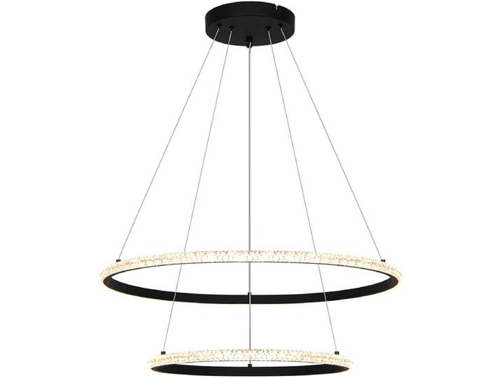 Hängelampe RUBIS LED variable Intensität 61x120cm 22W schwarz