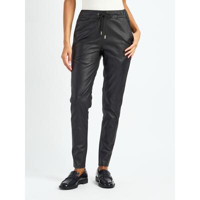 Lederhose MAZE "4202138", Damen, Gr. XL, US-Größen, schwarz, Obermaterial: 100% Lammleder, Hosen