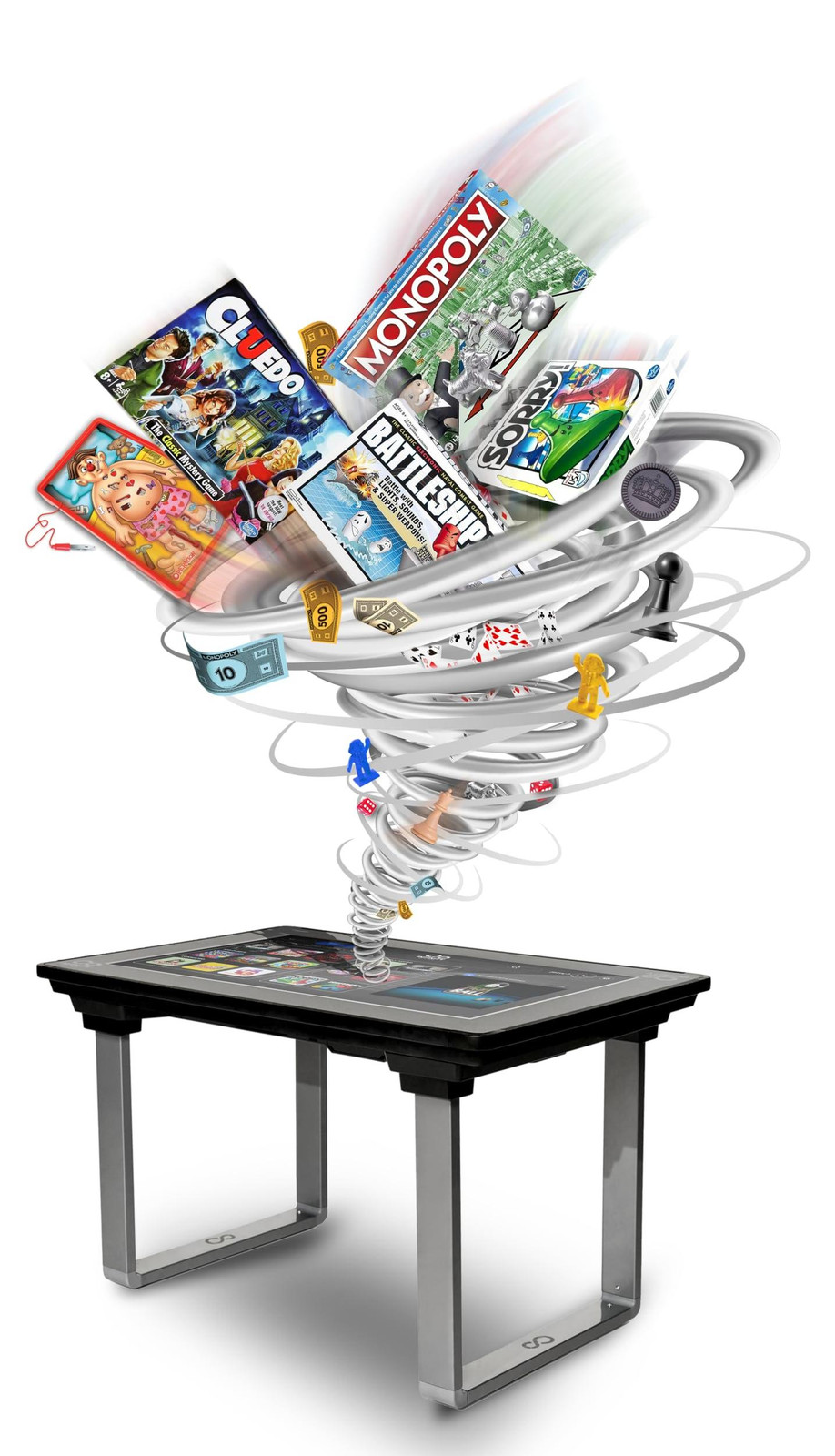 Selius Arcade Game Tafel met 32 Inch WiFi Touchscreen en Digitale Spellenbibliotheek