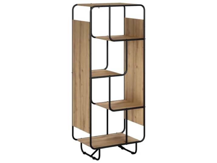 HKTMGDNG Highboard Küchenregal Standregal Artisan-Eiche 60x37,5x144 cm 5-stöckiges offenes Aufbewahrungsregal im Industrie-Design für Küche, Wohnzimmer und Flur, pflegeleicht und stabil.