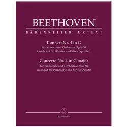 Klavierkonzert Nr. 4 op. 58 (Bearbeitung als Sextett für Klavier, 2 Violinen, 2 Violen und Violoncel, Fachbücher von Ludwig van Beethoven