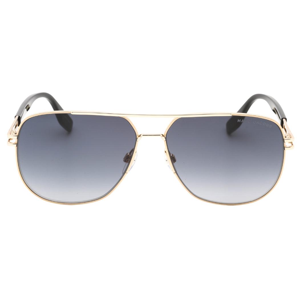 Schwarze Sonnenbrille Von Marc Jacobs Mit Goldenen Details