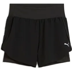 Puma, Damen, Sporthose, W DREAMRUN 2in1 3" DryCELL Short (M), Schwarz