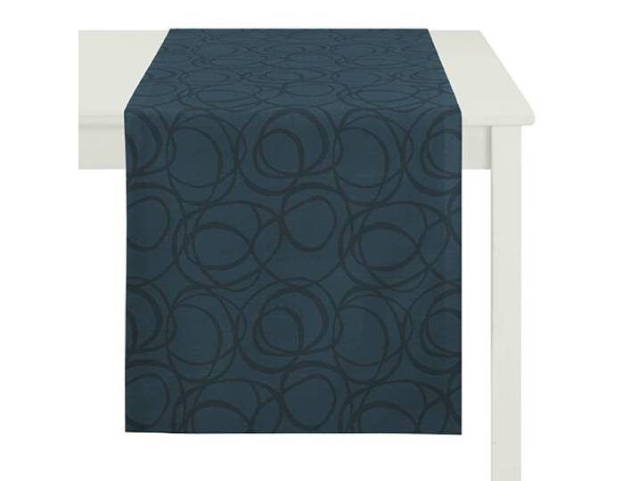 Chemin de table Alabama 48 x 140cm Vert/Bleu/Bleu/Vert