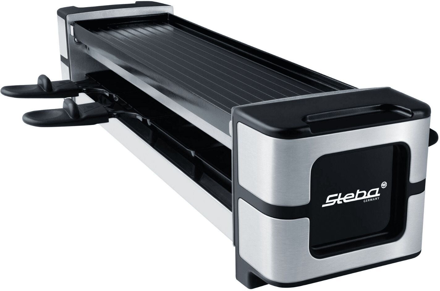 Steba RC 140 Guss-Raclette   schwarz/silber - Refurbished