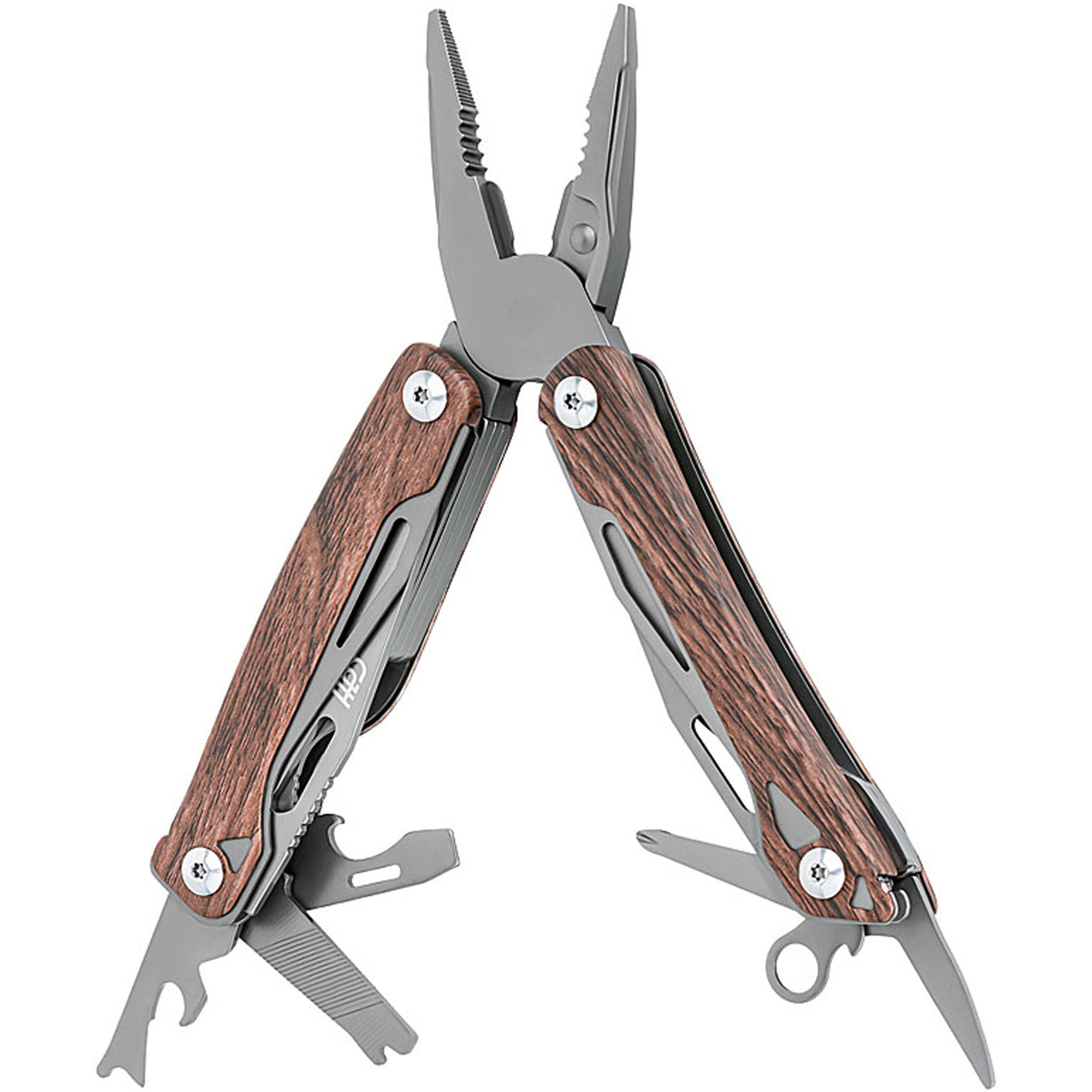 Herbertz Holzoptik Mini Multitool Multitools Trekking