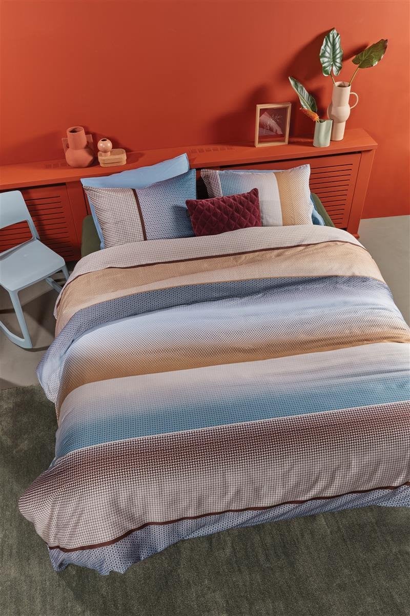 Beddinghouse Odette dekbedovertrek voor volwassenen - Blauw - 200 x 220 cm