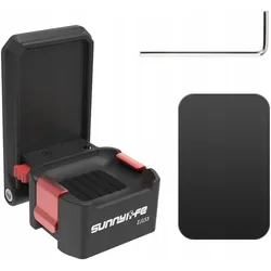 Sunnylife Uchwyt Magnetyczny Adapter Mocowanie Na Magnes 1/4" Do Dji Osmo Pocket 3 4 / Op4-zj153-d, Action Cam Zubehör, Schwarz