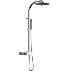 HSK Shower-Set Umsteller „RS 500 AquaSwitch Mix“ mit Einhebelmischer Ausladung 390 mm in weiß / chrom