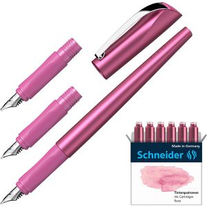 Schneider Kalligraphie-Stift Callissima, pink, Füller mit 3 Federn