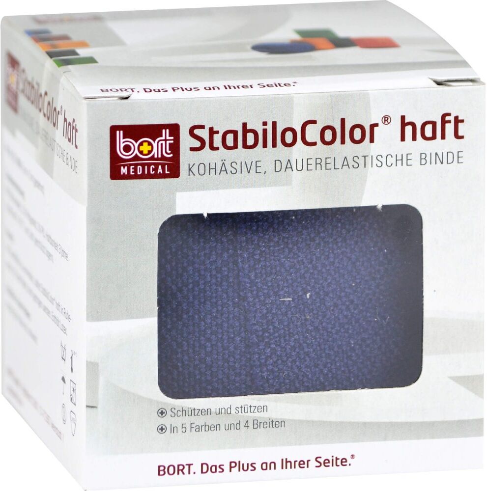 Bort Stabilocolor Binde 4cm blau
