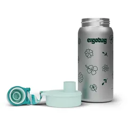 ergobag Edelstahl Trinkflasche Blumen