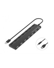 Conceptronic USB-Hub 7Port USB2.0 schwarz Hub 7-Port 2.0 (HUBBIES08B)