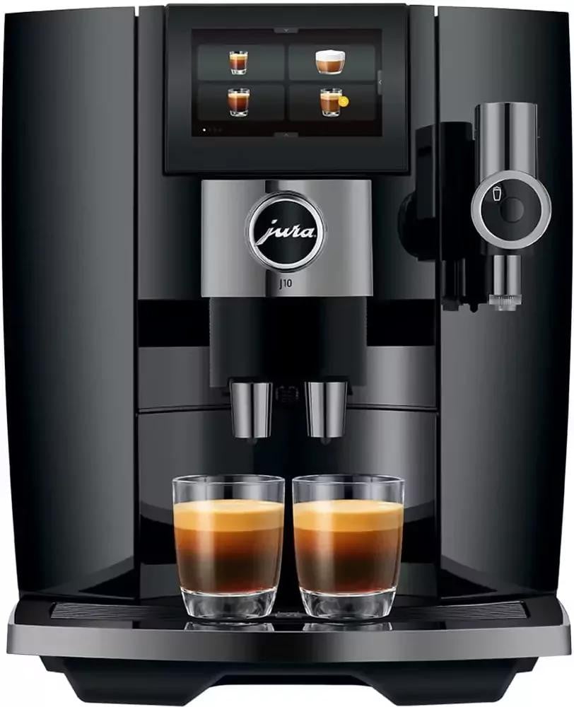 Jura J10 Koffiemachine Piano Black met Touch Display en Cold Brew Functie