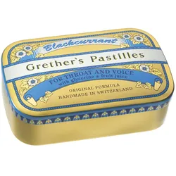 Grethers Blackcurrant Gold zuckerhaltig Pastillendose 110 g
