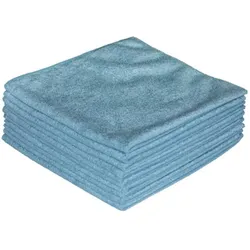 Nordvlies Mikrofasertuch ECONOMY blau L400xB400ca. mm, Reinigungsutensil, Blau