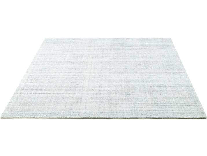 Teppich SANSIBAR Tinnum Uni meliert , silber, B:140cm H:13mm L:200cm, Viskose, Teppiche, Teppich, meliert, 60% Wolle, handgearbeitet in aufwendiger Handloom-Technik