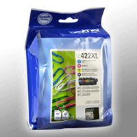 4 Brother Tinten LC-422XLVAL Multipack KCMY