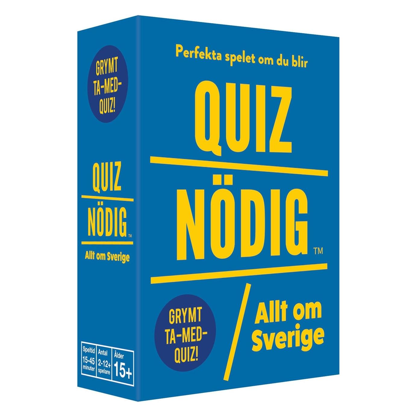 Kylskpoesi Spil Quiznödig - Allt om Sverige (SE) (Schwedisch) (101188)