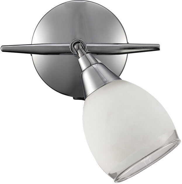 Metro Aileny Glass Spotlight Chrome 15cm H X 13cm W X 19cm D