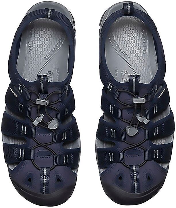 Sandale KEEN "CLEARWATER CNX", Herren, Gr. 44,5, blau (sky captain, schwarz), Synthetik, Schuhe Sandale, waschbar,schnelltrocknend, Zehenschutz, stossdämpfend sky captain, schwarz 44,5