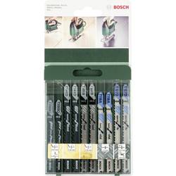Bosch Accessories 2609256746 10tlg. Stichsägeblatt-Set T-Schaft T 101 B (2x), T 144 D (2x), T 119 BO (2x), T 118 A (2x), T 127 D (2x) 10 St.