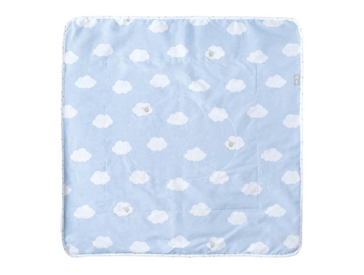 Roba Babydecke 80 x 80 cm Kleine Wolke blau, Blau, Textil, Quadratisch, 80x80 cm, Schlafen, Babybettausstattung, Babydecken & Babykissen