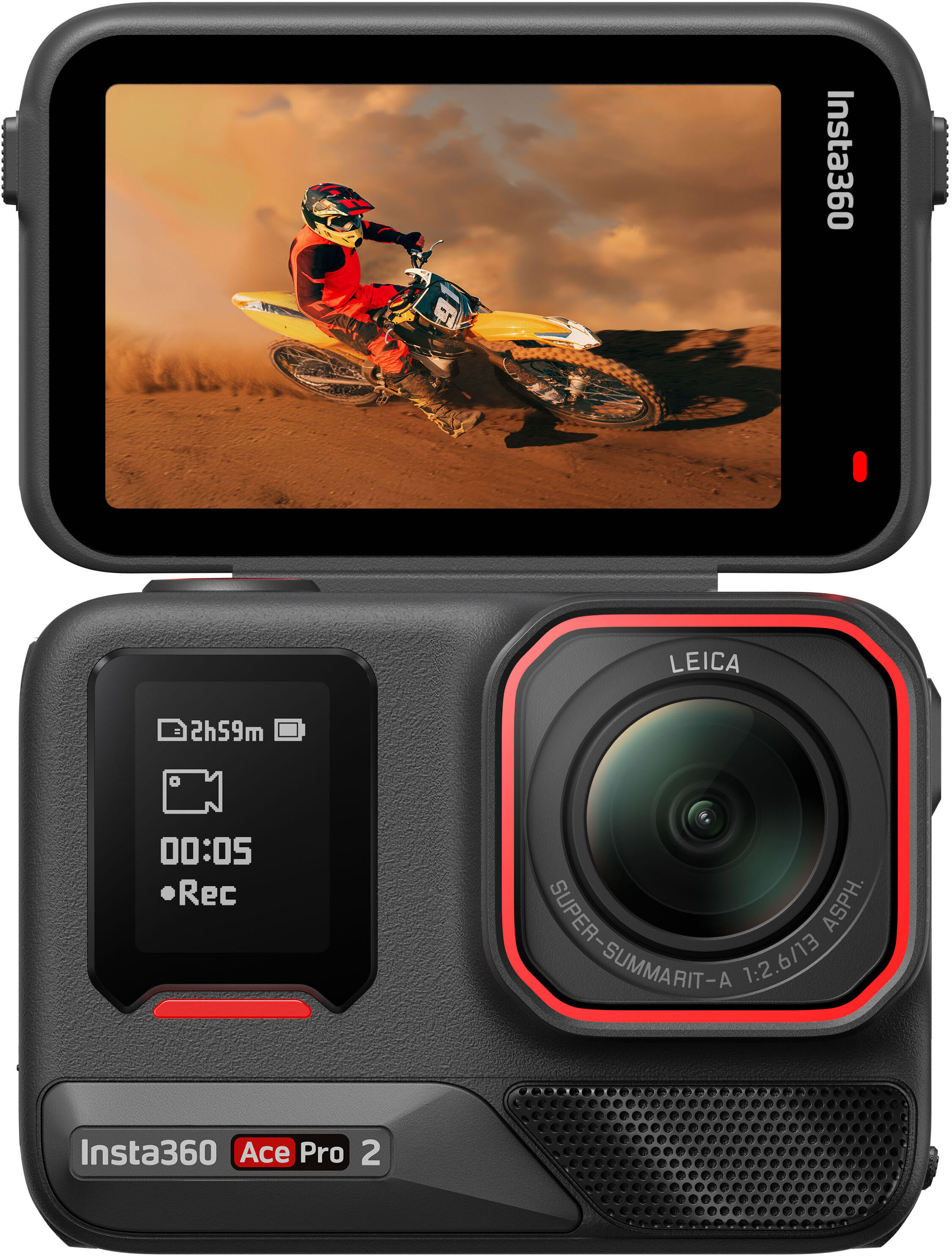 INSTA360 Action Cam "Ace Pro 2 Standard Bundle", schwarz, B:7,19cm H:5,22cm T:3,8cm, Camcorder, Action Cam